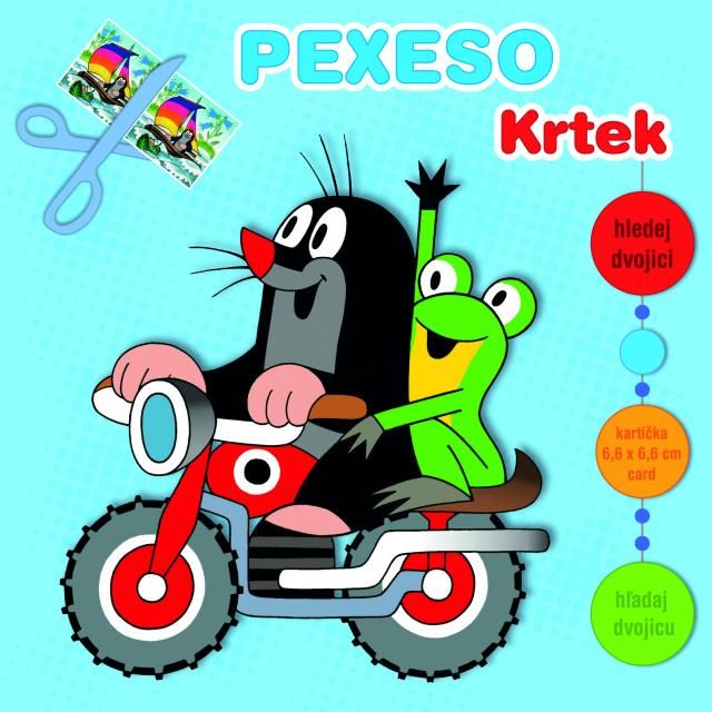 Pexeso v sešitu Krtek a motorka s maxi kartičkami RAPPA