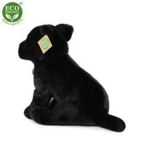 Plyšový pes stafordšírský bulteriér 30 cm černý ECO-FRIENDLY RAPPA