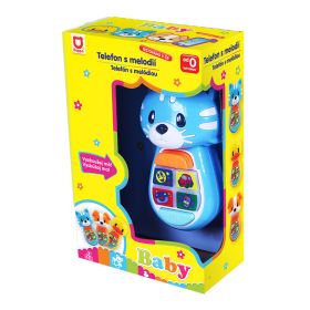 Telefon pro nejmenší se zvukem a světlem kočka RAPPA