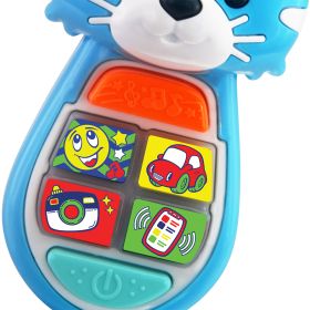 Telefon pro nejmenší se zvukem a světlem kočka RAPPA