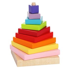 CUBIKA Barevná pyramida - dřevěná skládačka 9 dílů RAPPA