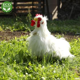 Plyšový kohout bílý stojící 33 cm ECO-FRIENDLY RAPPA