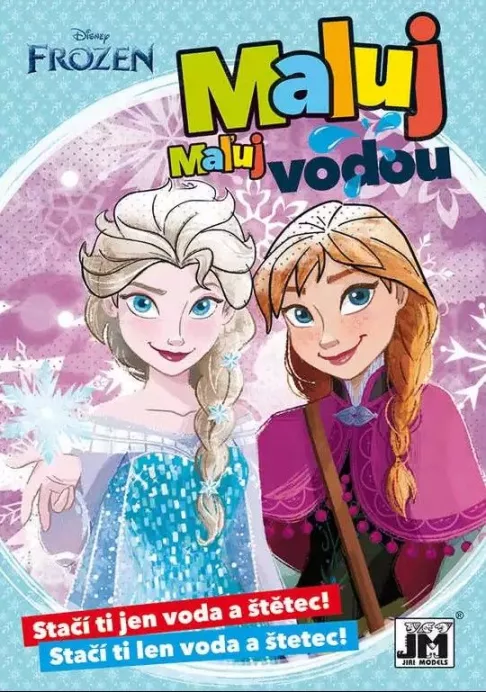 Omalovánka A5 Maluj vodou FROZEN - Ledové království Jiri Models