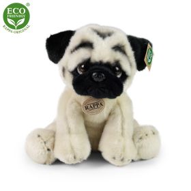 Plyšový pes mops 30 cm ECO-FRIENDLY RAPPA