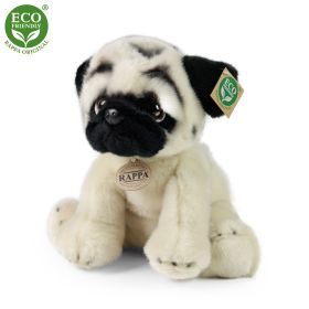 Plyšový pes mops 30 cm ECO-FRIENDLY