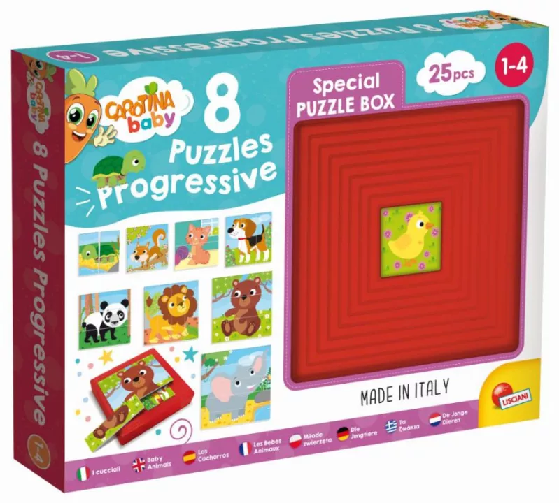 CAROTINA BABY 8 PUZZLE - Zvířátka MPK Toys