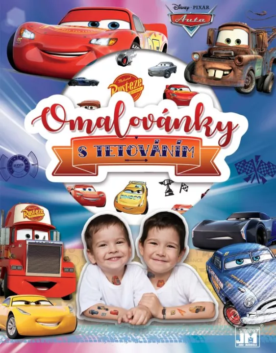 Omalovánka s tetováním CARS - Auta Jiri Models