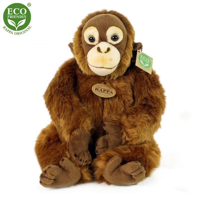 Plyšová opice orangutan 27 cm ECO-FRIENDLY RAPPA