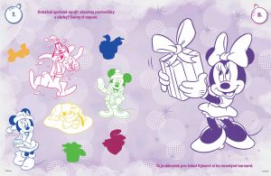 Vánoční omalovánka se samolepkami Minnie Jiri Models