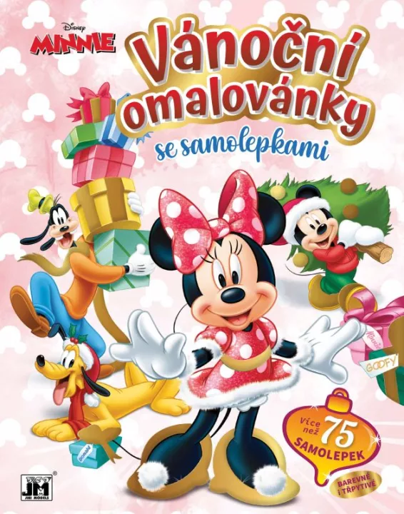 Vánoční omalovánka se samolepkami Minnie Jiri Models