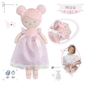 DeCuevas 20146 Plyšová panenka NIZA - 36 cm RAPPA