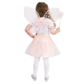 Dětský kostým tutu sukně květinová víla Růženka s hůlkou a křídly RAPPA
