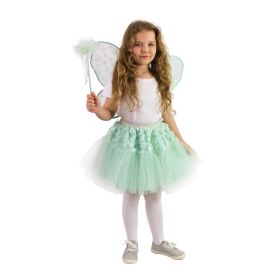 Dětský kostým tutu sukně květinová víla Zvonilka s hůlkou a křídly e-obal RAPPA