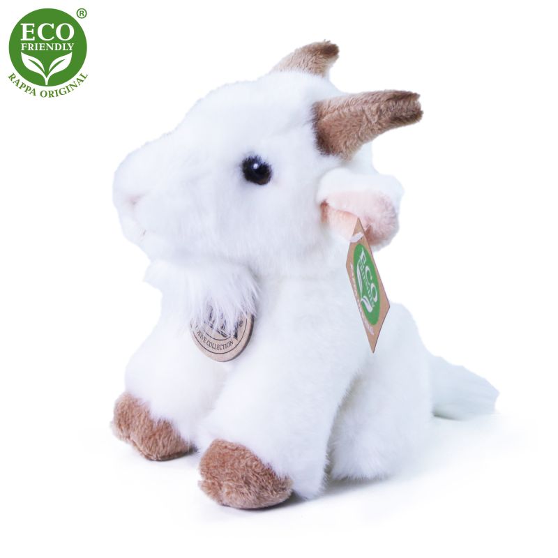 Plyšová koza sedící 16 cm ECO-FRIENDLY RAPPA
