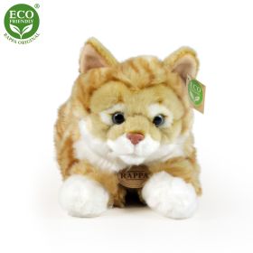 Plyšová mourovatá kočka hnědá 40 cm ECO-FRIENDLY RAPPA