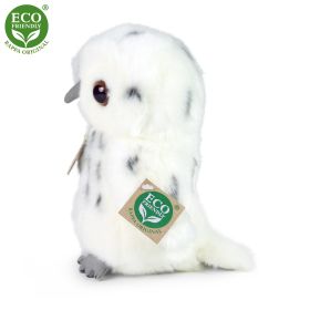 Plyšová sova bílá 18 cm ECO-FRIENDLY RAPPA