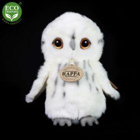 Plyšová sova bílá 18 cm ECO-FRIENDLY RAPPA