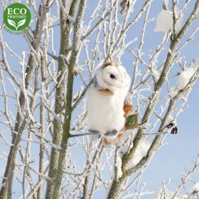 Plyšová sova pálená 17 cm ECO-FRIENDLY RAPPA