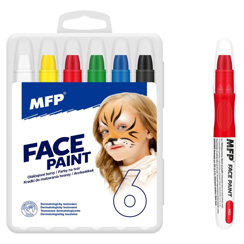Barvy na obličej - make-up 6ks set MFP