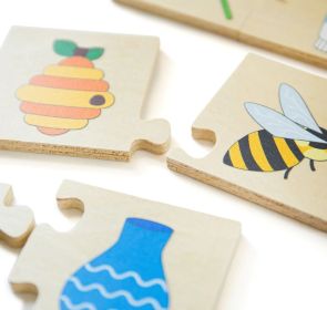 Bigjigs Toys Didaktické puzzle Co k sobě patří RAPPA