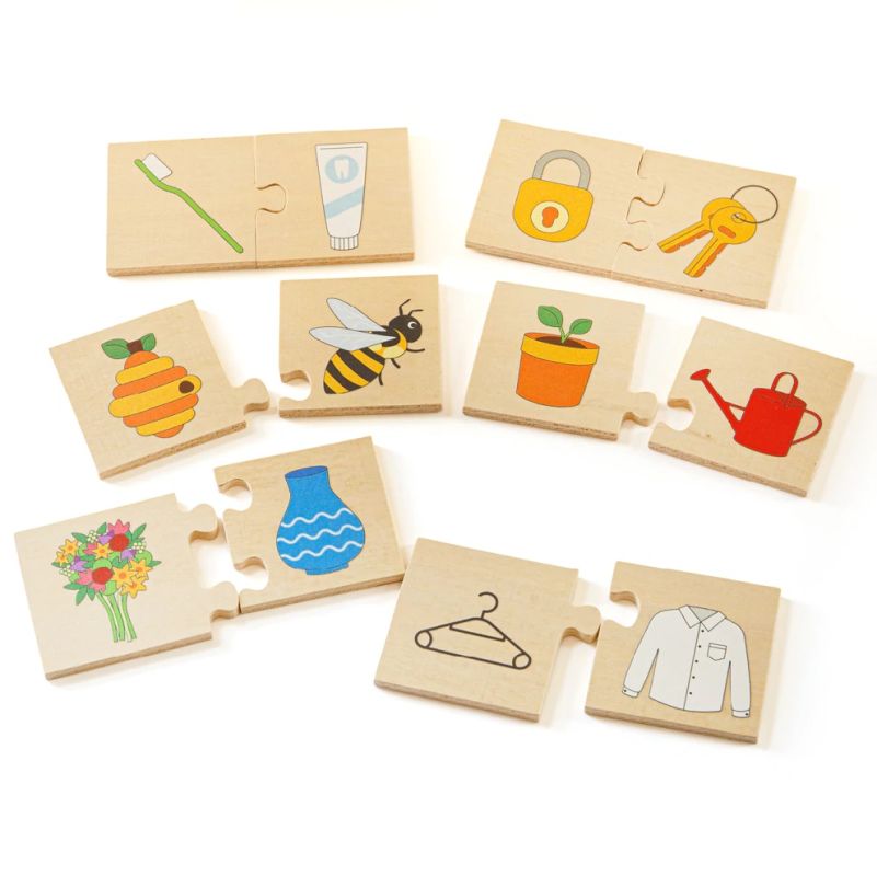 Bigjigs Toys Didaktické puzzle Co k sobě patří RAPPA