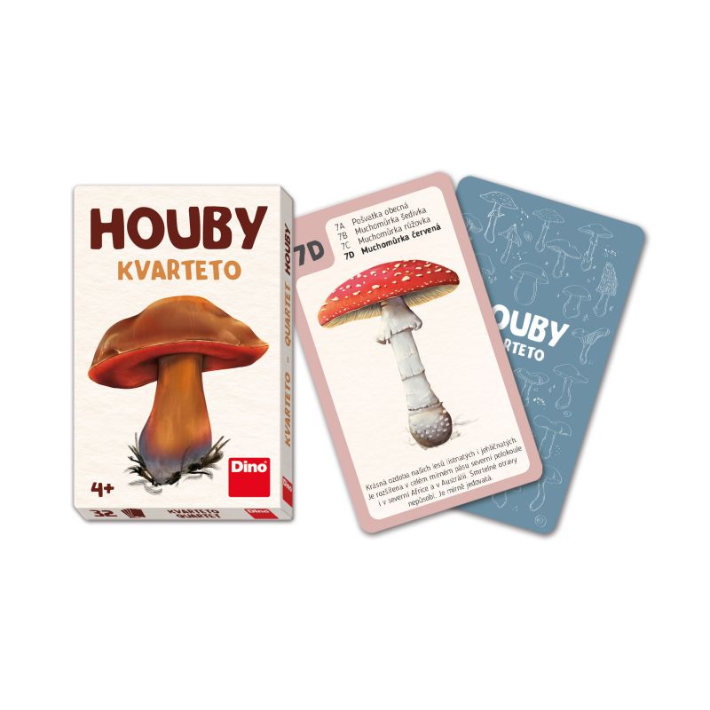 Karty kvarteto Houby DINO Toys