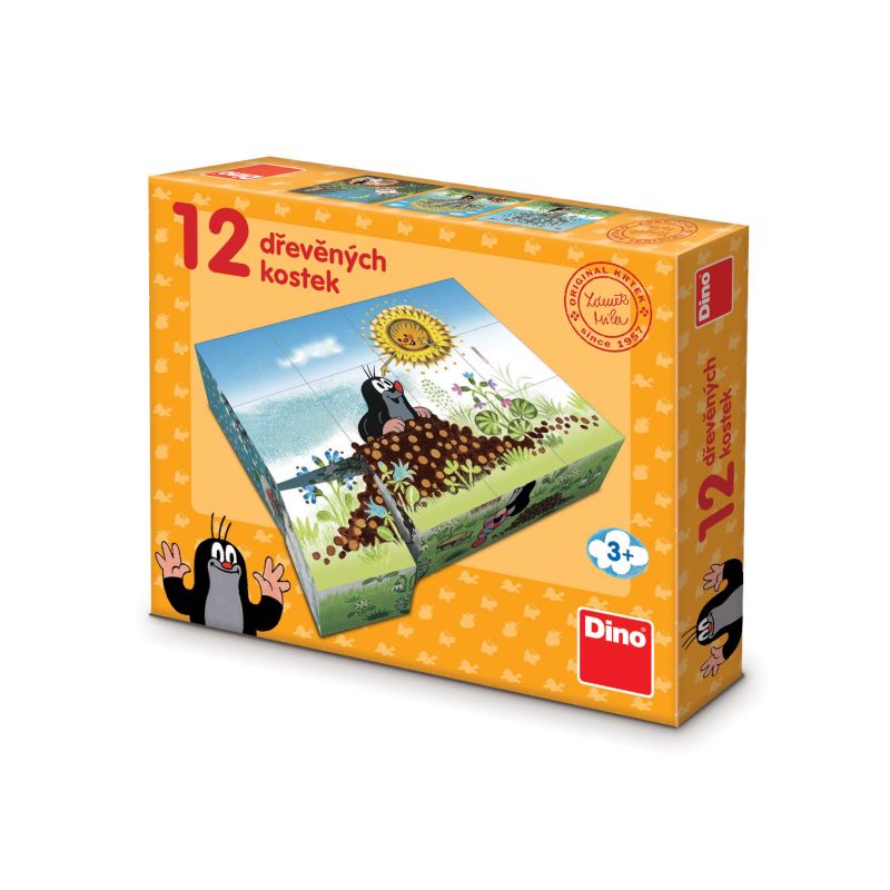 Kubus Krtkův rok 12 kostek DINO Toys