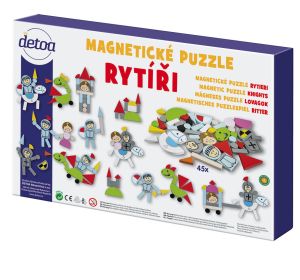 Puzzle magnetické - Rytíři Detoa