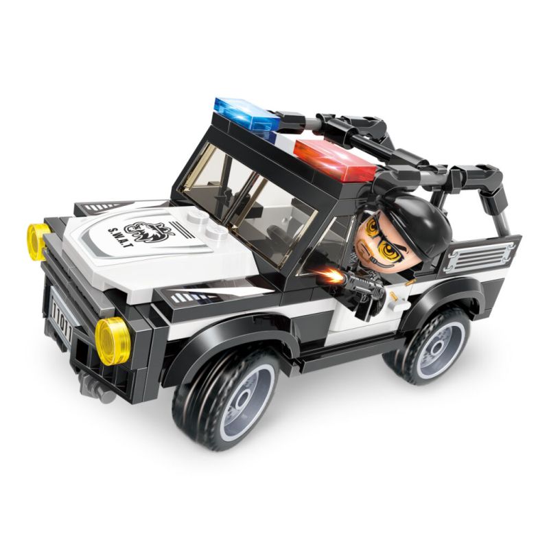 Qman Mine City Police W11011-1 Policejní auto RAPPA