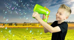 FRU BLU Dino blaster se zásobníkem + náplň 0.4L TM Toys
