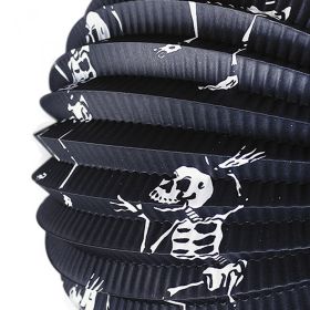 Lampion Halloween kostra 25 cm se svítící hůlkou 40 cm RAPPA