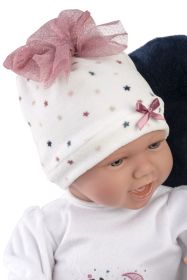 Llorens 74050 NEW BORN- realistická panenka miminko se zvuky a měkkým látkovým tělem-42 cm RAPPA