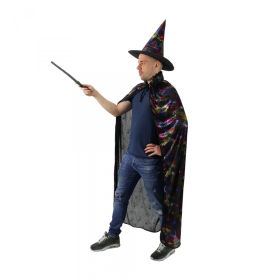 Plášť čarodějnický pavučinka s kloboukem pro dospělé RAPPA