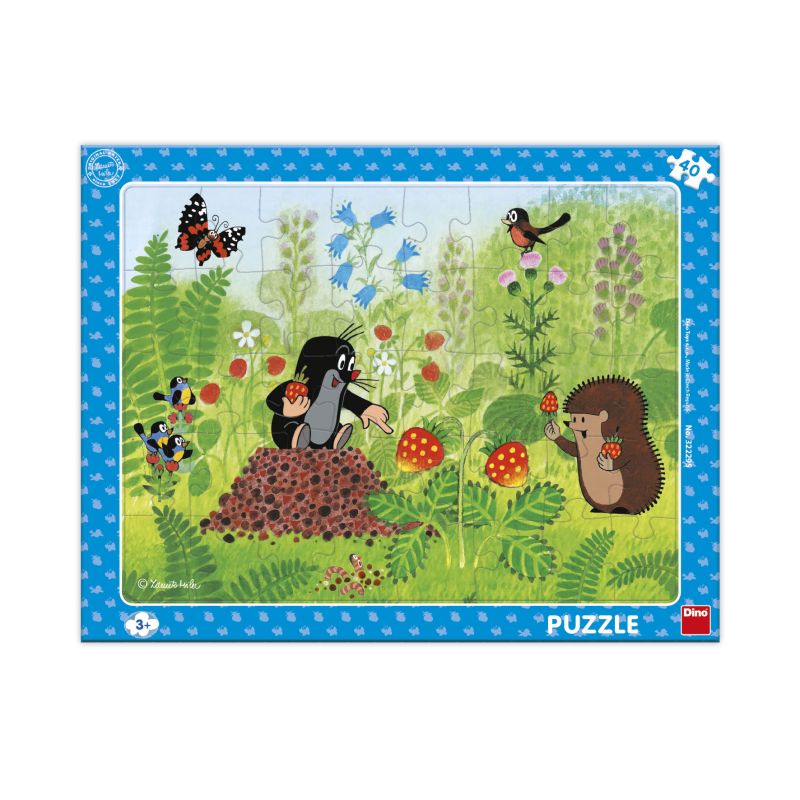 Puzzle deskové 40 KRTEK A JAHODY DINO Toys