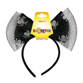 Čelenka Halloween mašle s pavouky RAPPA