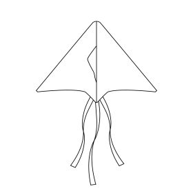 Létající drak smíšek140 cm RAPPA