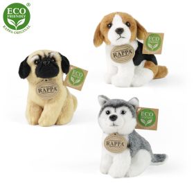 Plyšový pes sedící 13 cm ECO-FRIENDLY RAPPA