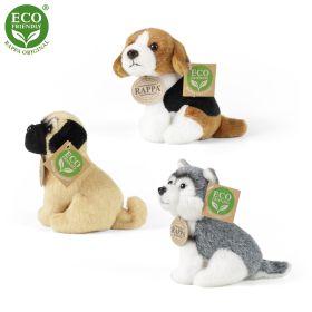 Plyšový pes sedící 13 cm ECO-FRIENDLY RAPPA
