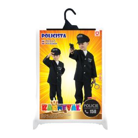 Dětský kostým policista s čepicí - český potisk (S) RAPPA