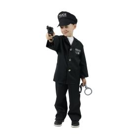 Dětský kostým policista s čepicí - český potisk (S) RAPPA
