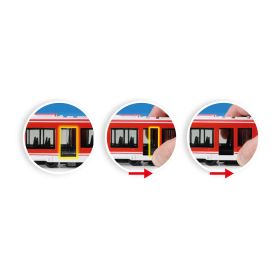 Kovová tramvaj červená 20 cm RAPPA