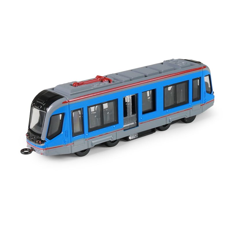 Kovová tramvaj modrá 20 cm RAPPA