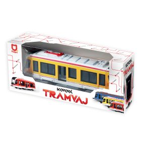 Kovová tramvaj žlutá 20 cm RAPPA