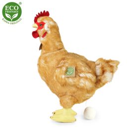 Plyšová slepice stojící 33 cm s vejcem ECO-FRIENDLY RAPPA