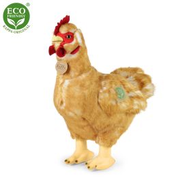 Plyšová slepice stojící 33 cm s vejcem ECO-FRIENDLY