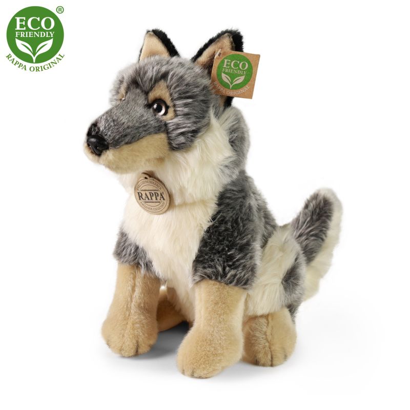 Plyšový vlk 28 cm ECO-FRIENDLY RAPPA