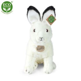 Plyšový zajíc polární sedící 30 cm ECO-FRIENDLY RAPPA