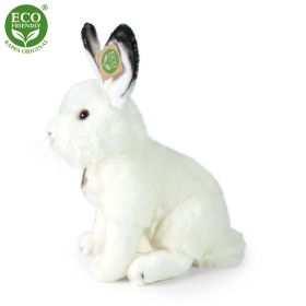 Plyšový zajíc polární sedící 30 cm ECO-FRIENDLY RAPPA