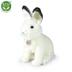Plyšový zajíc polární sedící 30 cm ECO-FRIENDLY