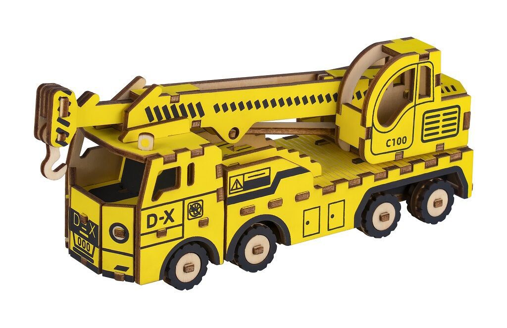Woodcraft Dřevěné 3D puzzle Jeřábový vůz RAPPA